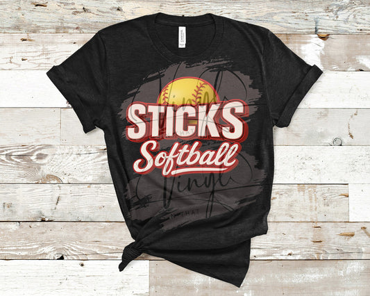 Sticks Softball Faux Leather