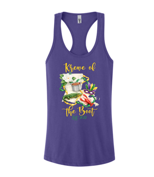 Krewe of the Boot Logo Tank