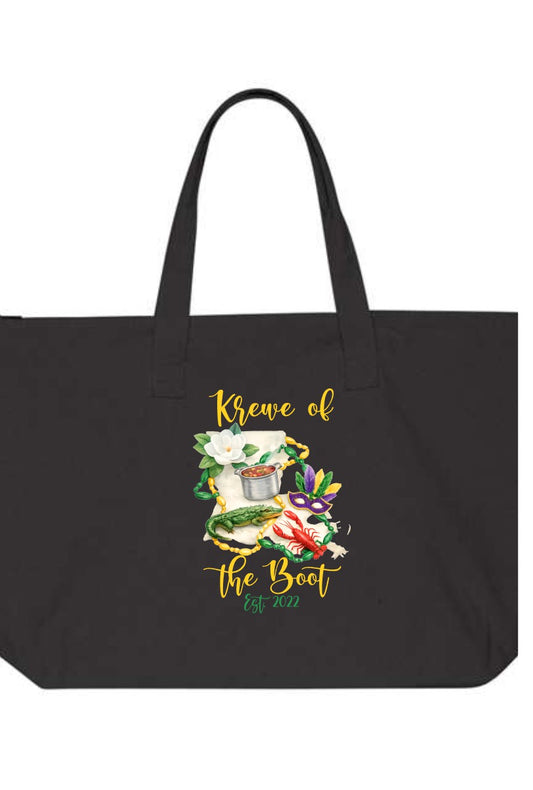 Krewe of the Boot Logo Market Tote