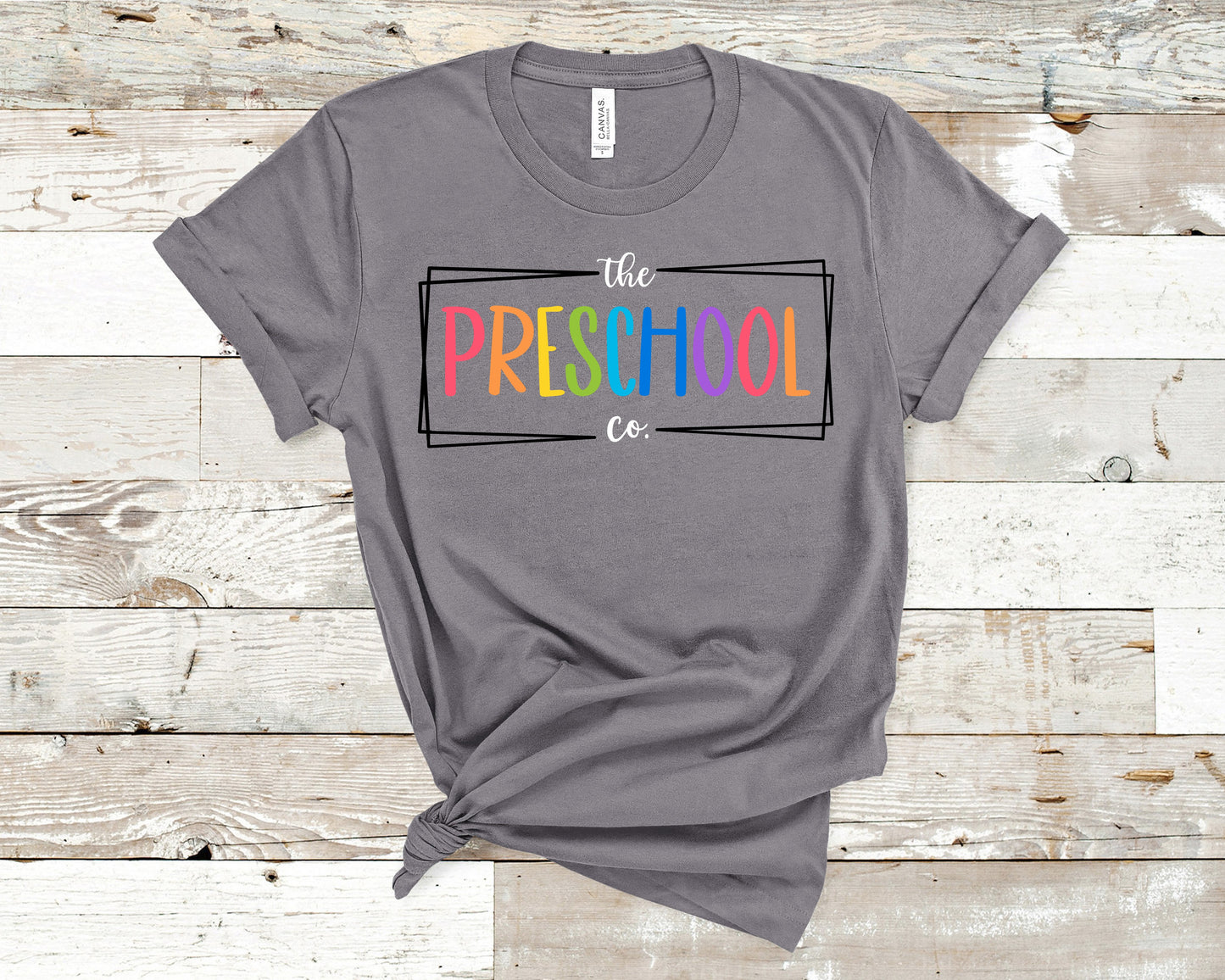 The Preschool Co. Multicolor Design Tee