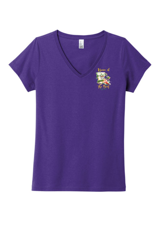 Krewe of the Boot Logo V-neck Tee