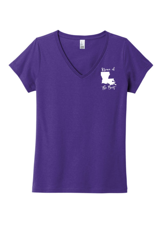 Krewe of the Boot Logo V-neck Tee