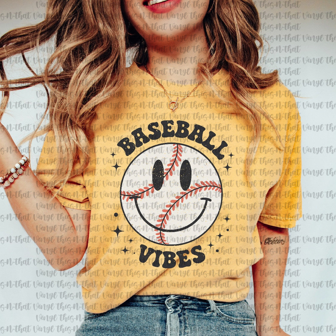 Baseball Vibes Smiley